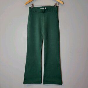Betabrand Womens Classic Bootcut Dress Yoga Pants Dark Green Size XSP Petite